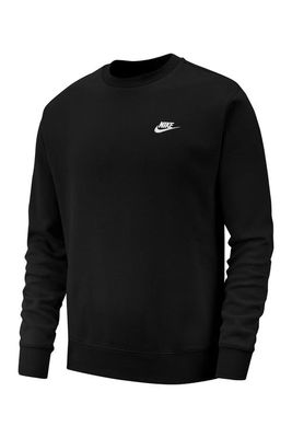 Nike Men's Club Crewneck Sweatshirt in Black/white