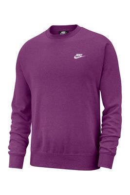 Nike Men's Club Crewneck Sweatshirt in Viotec/white