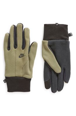 Nike Men's Tech Fleece 2.0 Touchscreen Gloves in Olive