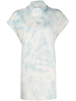 Nike mock neck jersey dress - Blue