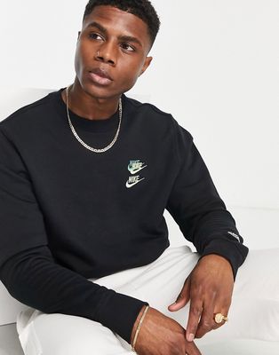 Nike Multi Futura crew neck sweatshirt in black