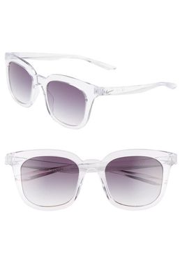 Nike Myriad 52mm Square Sunglasses in Clear/Gradient Grey