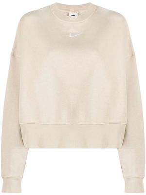 Nike oversized long-sleeved sweater - Neutrals