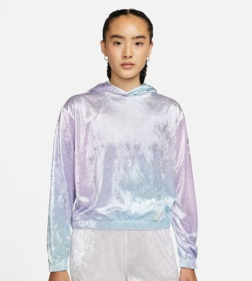 Nike Plus Femme Pack oversized iridescent velour hoodie in multi