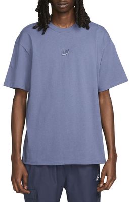 Nike Premium Essential Cotton T-Shirt in Diffused Blue