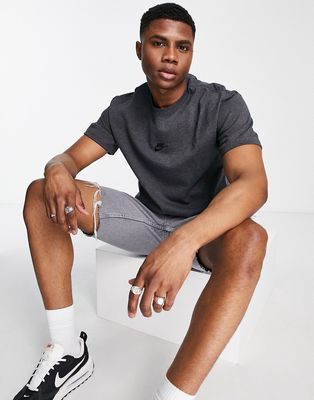 Nike Premium Essentials oversized t-shirt in black heather