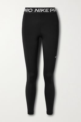 Nike - Pro 365 Mesh-paneled Recycled Dri-fit Leggings - Black