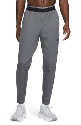 Nike Pro Therma-FIT Joggers in Iron Grey/Black/Black