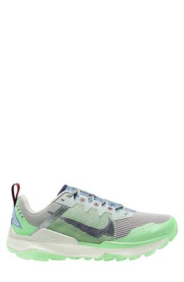 Nike React Wild Horse 8 Running Shoe in White/Thunder Blue/Green