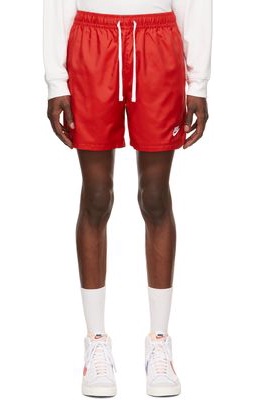 Nike Red Polyester Shorts