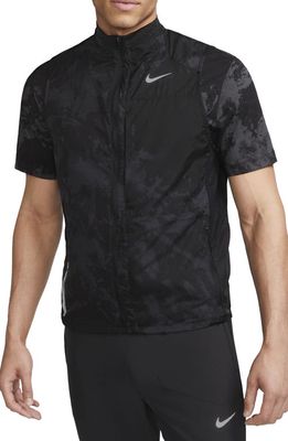 Nike Repel Run Division Water Repellent Vest in Black