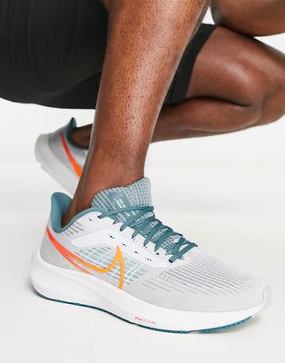 Nike Running Air Zoom Pegasus 39 sneakers in pure platinum-Gray