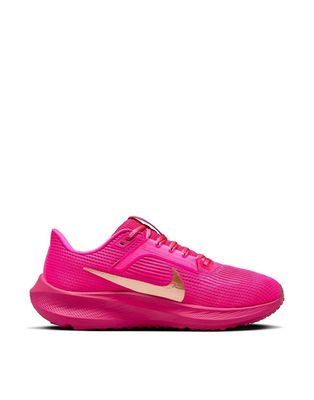 Nike Running Air Zoom Pegasus 40 sneakers in fierce pink