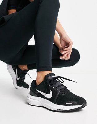 Nike Running Air Zoom Vomero 16 sneakers in black and white