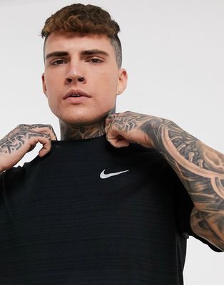 Nike Running Dri-FIT Miler t-shirt in black