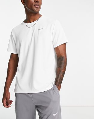 Nike Running Dri-FIT Miller T-shirt in white