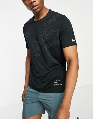 Nike Running Dri-FIT Run Division Flash graphic T-shirt in black