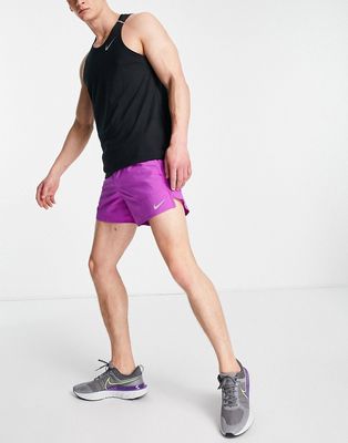 Nike Running Dri-FIT Stride 5-inch brief-lined shorts in purple