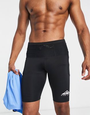 Nike Running Dri-FIT Trail shorts in black