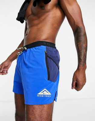 Nike Running Dri-FIT Train 5inch shorts in blue