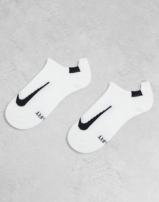 Nike Running Multiplier sneaker socks in white