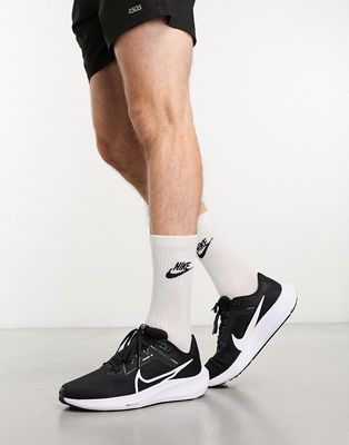 Nike Running Pegasus 40 sneakers in black and white