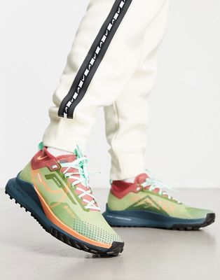 Nike Running React Pegasus Trail sneakers in green