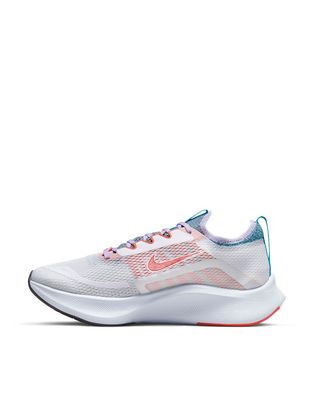 Nike Running Zoom Fly 4 sneakers in white