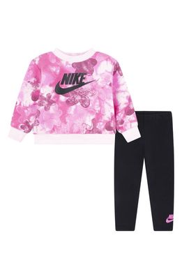 Nike Sci Dye Sweatshirt & Leggings Set in Black