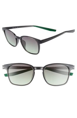 Nike Session Core 51mm Square Sunglasses in Oil Grey/Olive/Grad Smoke