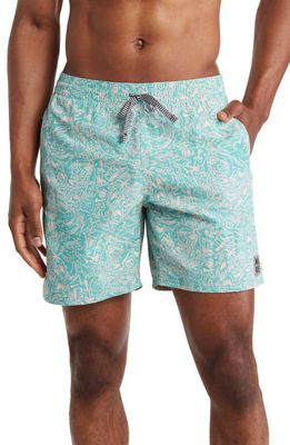 Nike Shark Lap 7 Volley Swim Trunks in Washed Teal