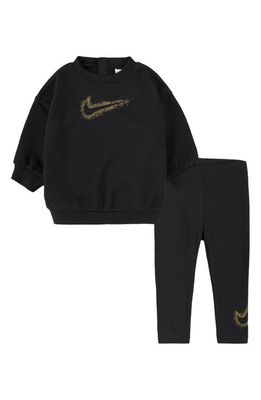 Nike Shine Crewneck Sweatshirt & Leggings Set in Black