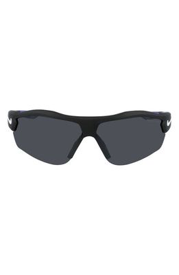 Nike Show X3 72mm Oversize Wraparound Sunglasses in Black /Silver