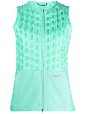 Nike sleeveless logo-print jacket - Green