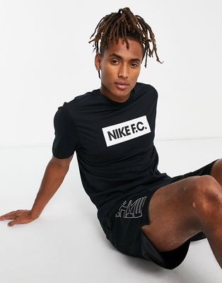 Nike Soccer F.C. logo t-shirt in black