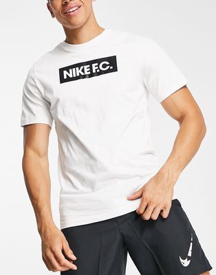 Nike Soccer F.C. logo T-shirt in white