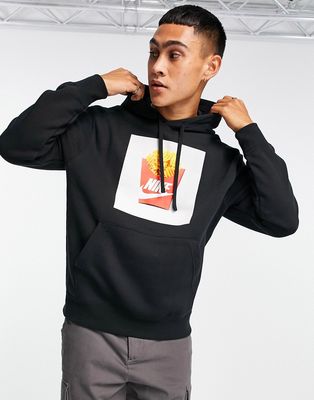 Nike Sole Food Futura graphic print fleece hoodie in black