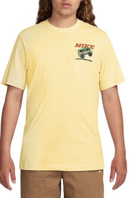 Nike Sole Rally Graphic T-Shirt in Soft Yellow