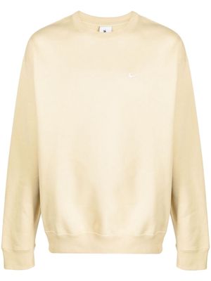 Nike Solo Swish cotton-blend sweatshirt - Yellow