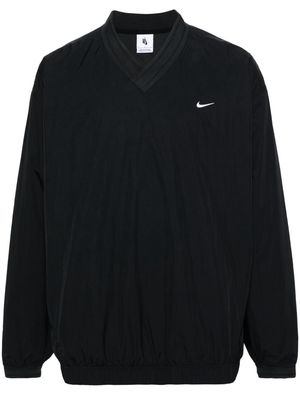 Nike Solo Swoosh crinkled sweatshirt - Black