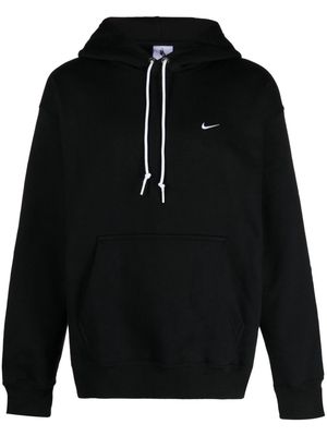 Nike Solo Swoosh-logo drawstring hoodie - Black
