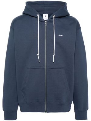 Nike Solo Swoosh zip-up hoodie - Blue