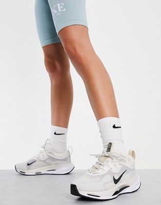 Nike Spark sneakers in phantom, dark smoke gray and white