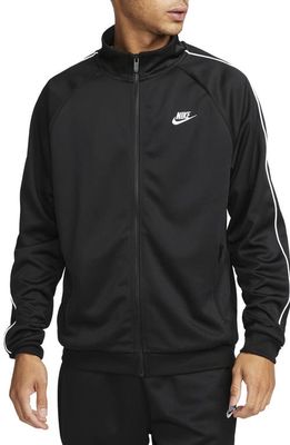 Nike Sporstwear Club Jacket in Black/White