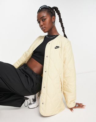 Nike Sport Utility quilted jacket in beige-Brown