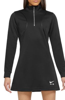 Nike Sportswear Air Long Sleeve Dress in Black/Black/White