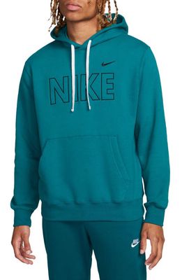 Nike Sportswear Club Fleece Hoodie in Geode Teal/Black