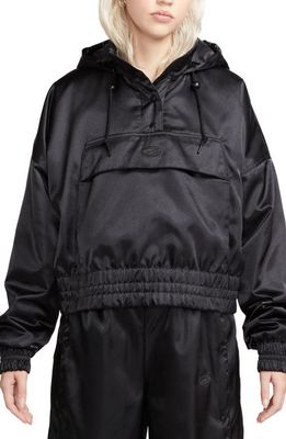 Nike Sportswear CRC 96 Hooded Jacket in Black/Dark Smoke Grey