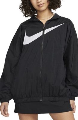 Nike Sportswear Essential Jacket in Black/White