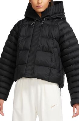 Nike Sportswear Essential PrimaLoft Water Repellent Puffer Coat in Black/White